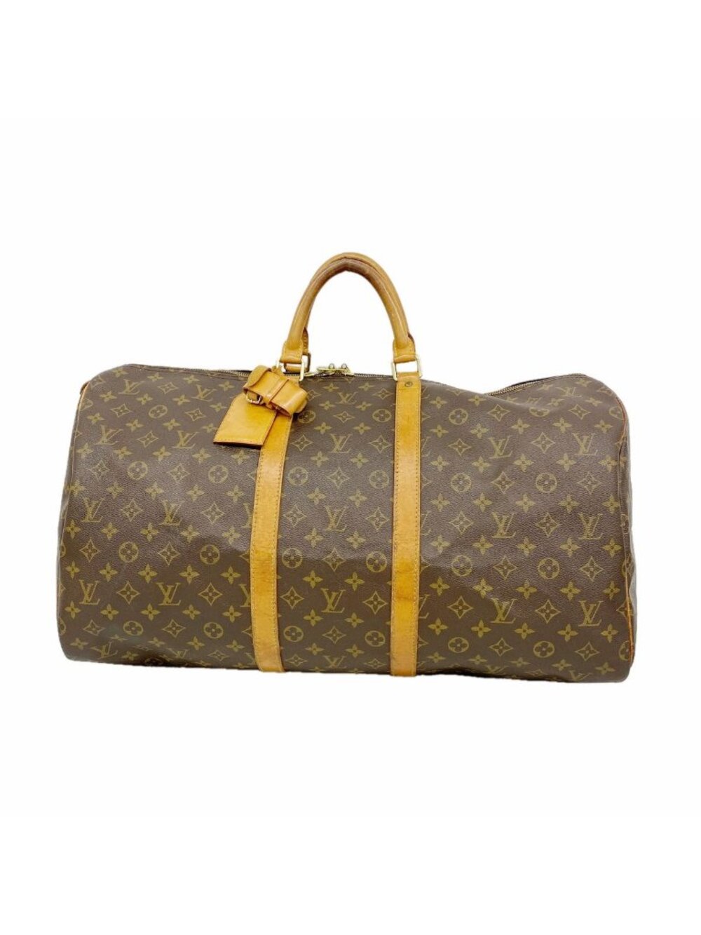 Louis Vuitton Boston Bag Monogram Keepall 55 Brown
